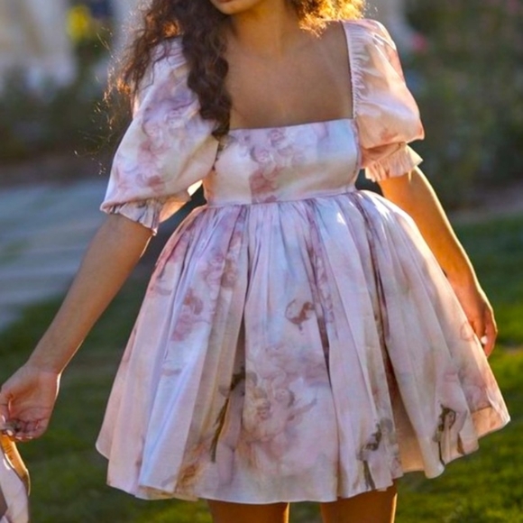 Selkie Peach Venus Puff Dress - Picture 4 of 6